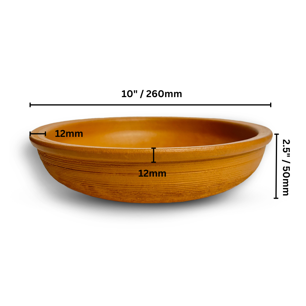 10" Filler slab mud/clay pots
