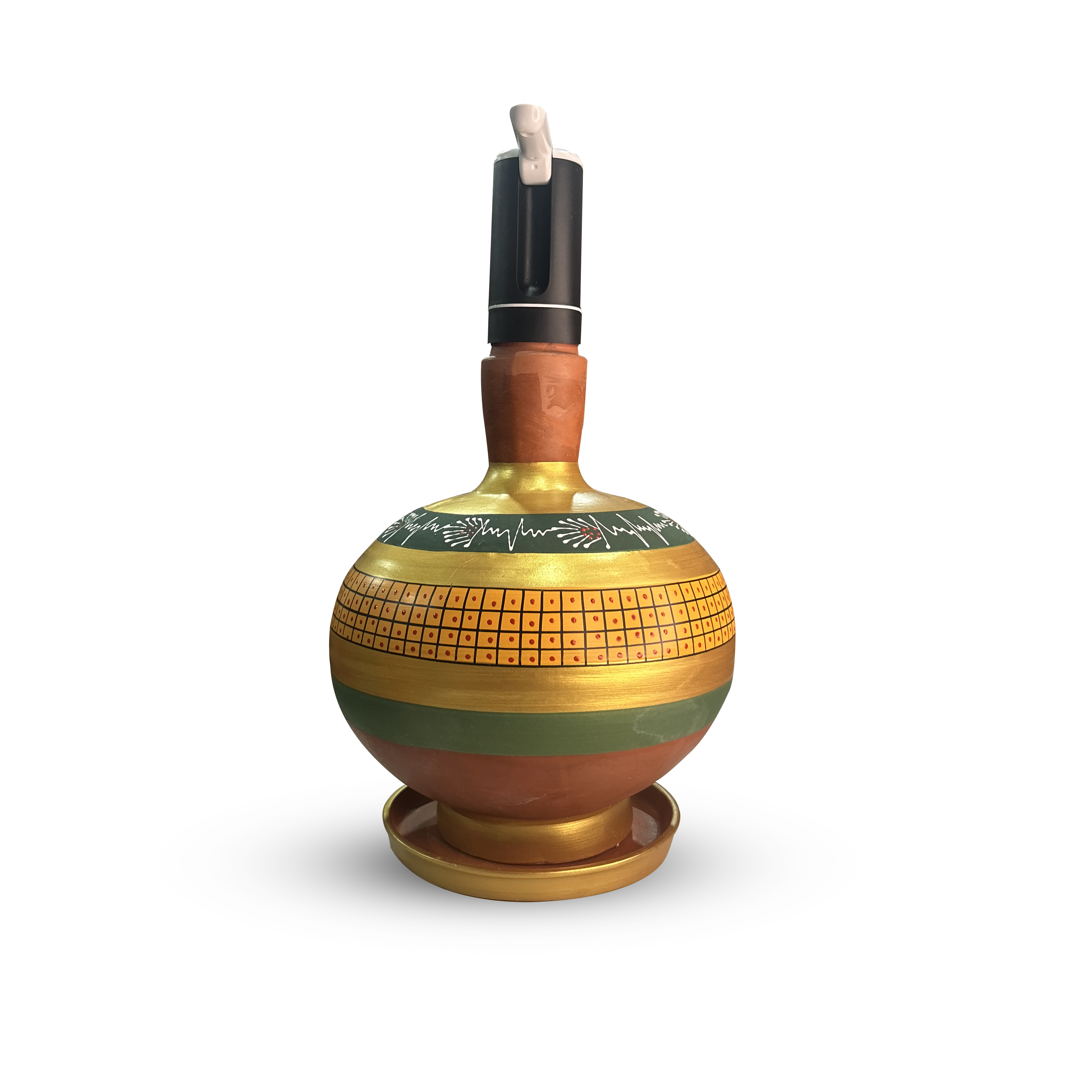 Designer Terracotta Water Dispenser with automatic dispenser machine-7Ltr