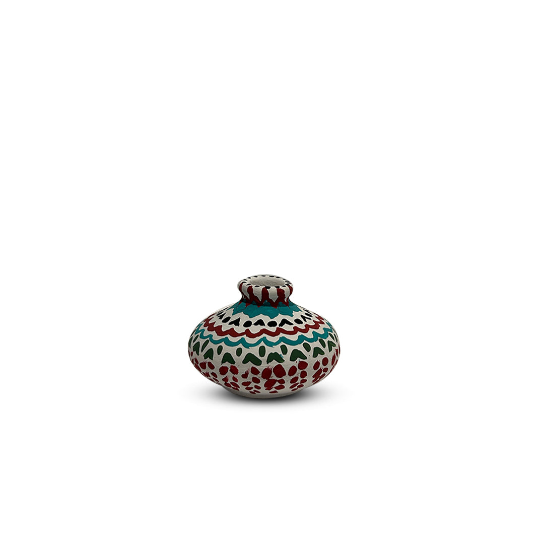 Hand-Painted Earthen Terracotta Vase - Vases / Decorative for Home Miniature Terracotta Pots
