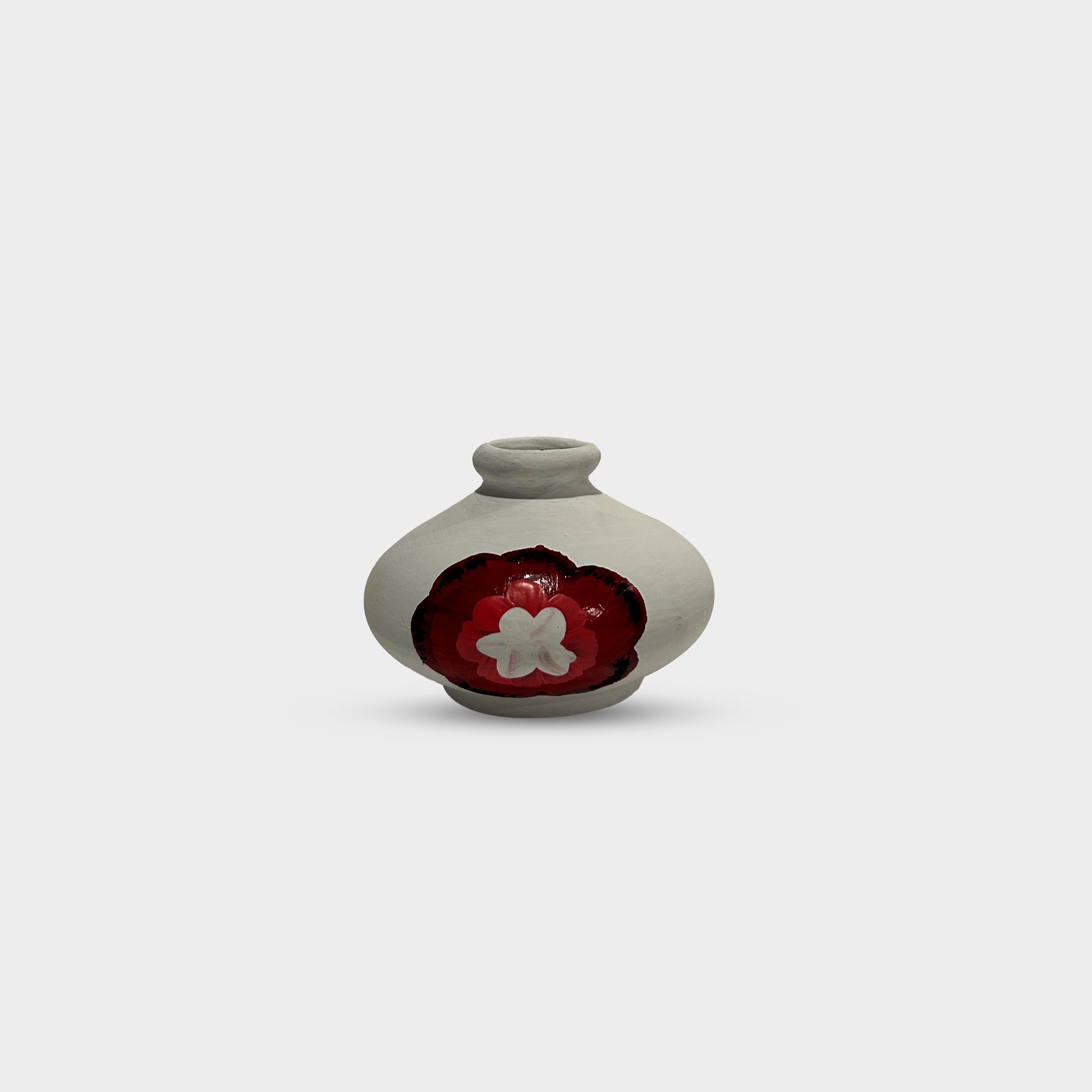 Hand-Painted Earthen Terracotta Vase - Vases / Decorative for Home Miniature Terracotta Pots