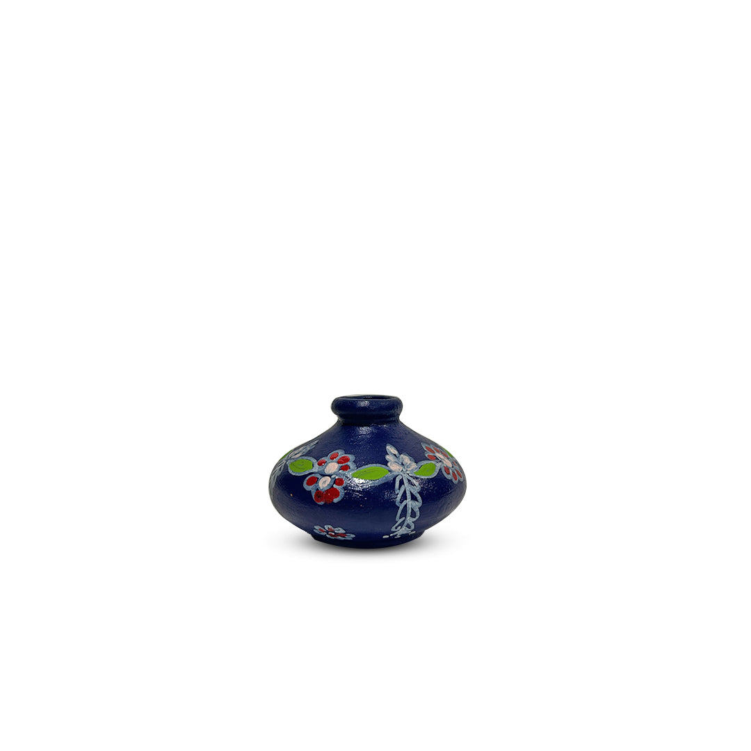 Hand-Painted Earthen Terracotta Vase - Vases / Decorative for Home Miniature Terracotta Pots