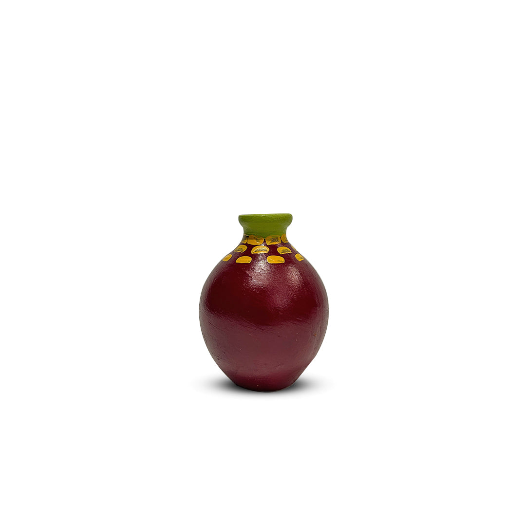 Hand-Painted Earthen Terracotta Vase - Vases / Decorative for Home Miniature Terracotta Pots