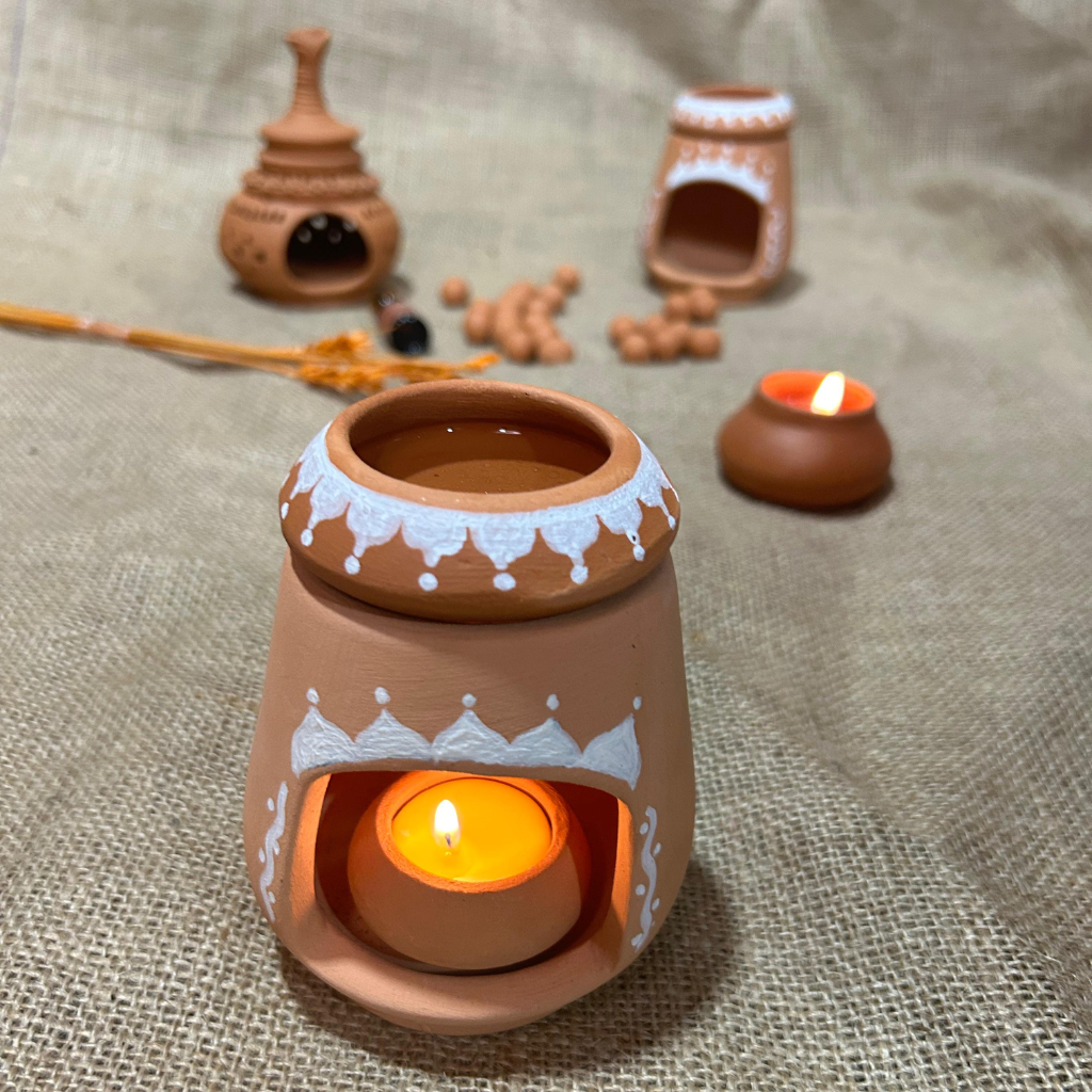 Tea light candle diffuser set - Gift Box