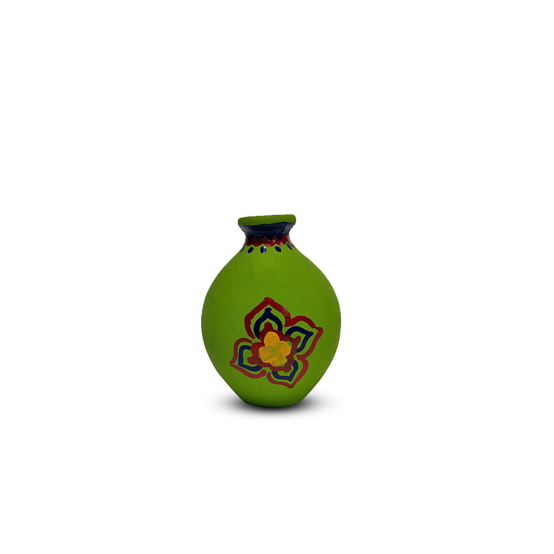 Hand-Painted Earthen Terracotta Vase - Vases / Decorative for Home Miniature Terracotta Pots