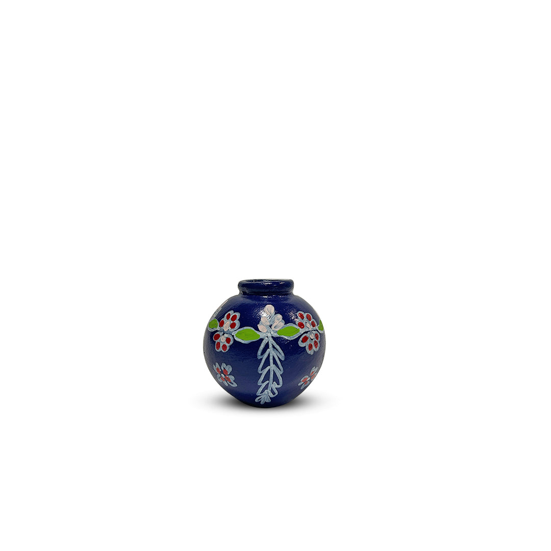 Hand-Painted Earthen Terracotta Vase - Vases / Decorative for Home Miniature Terracotta Pots