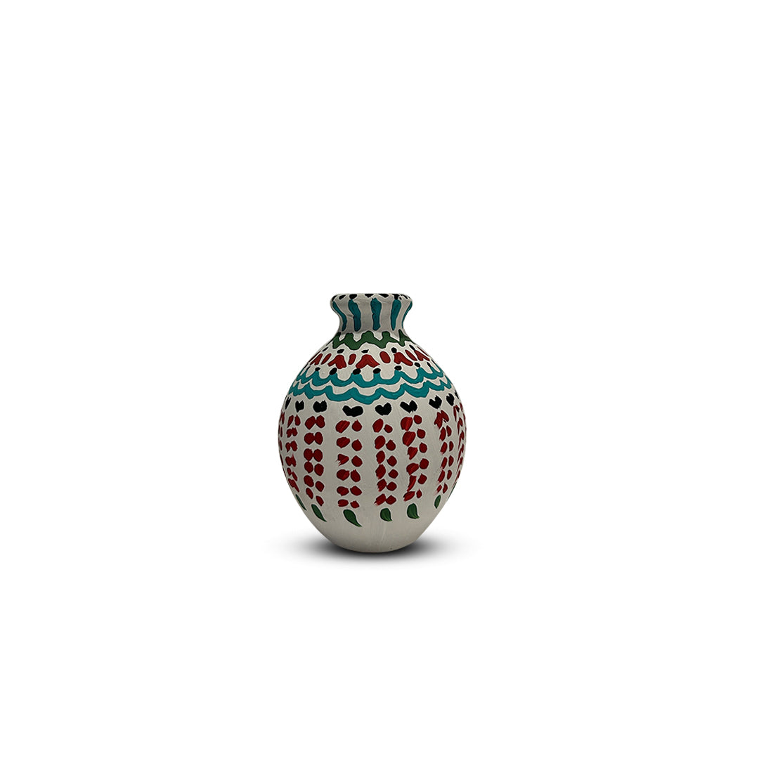 Hand-Painted Earthen Terracotta Vase - Vases / Decorative for Home Miniature Terracotta Pots
