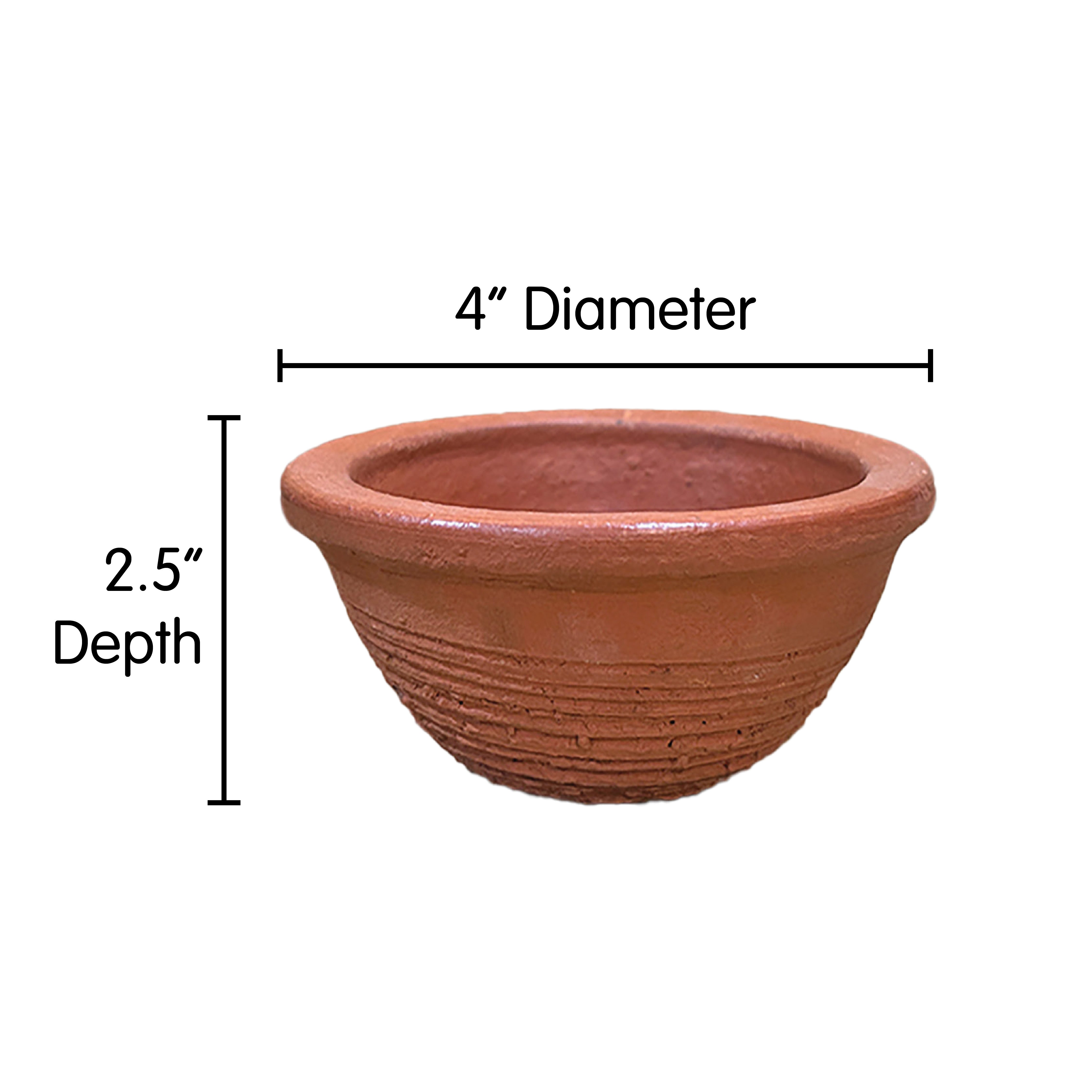 4" Filler slab mud/clay pots
