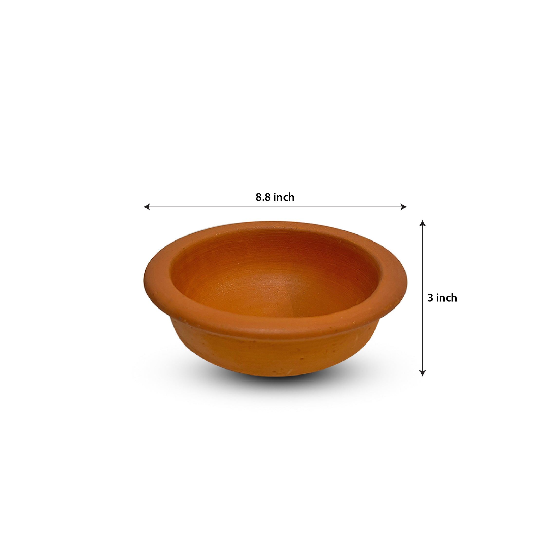 8.8" Filler slab mud/clay pots
