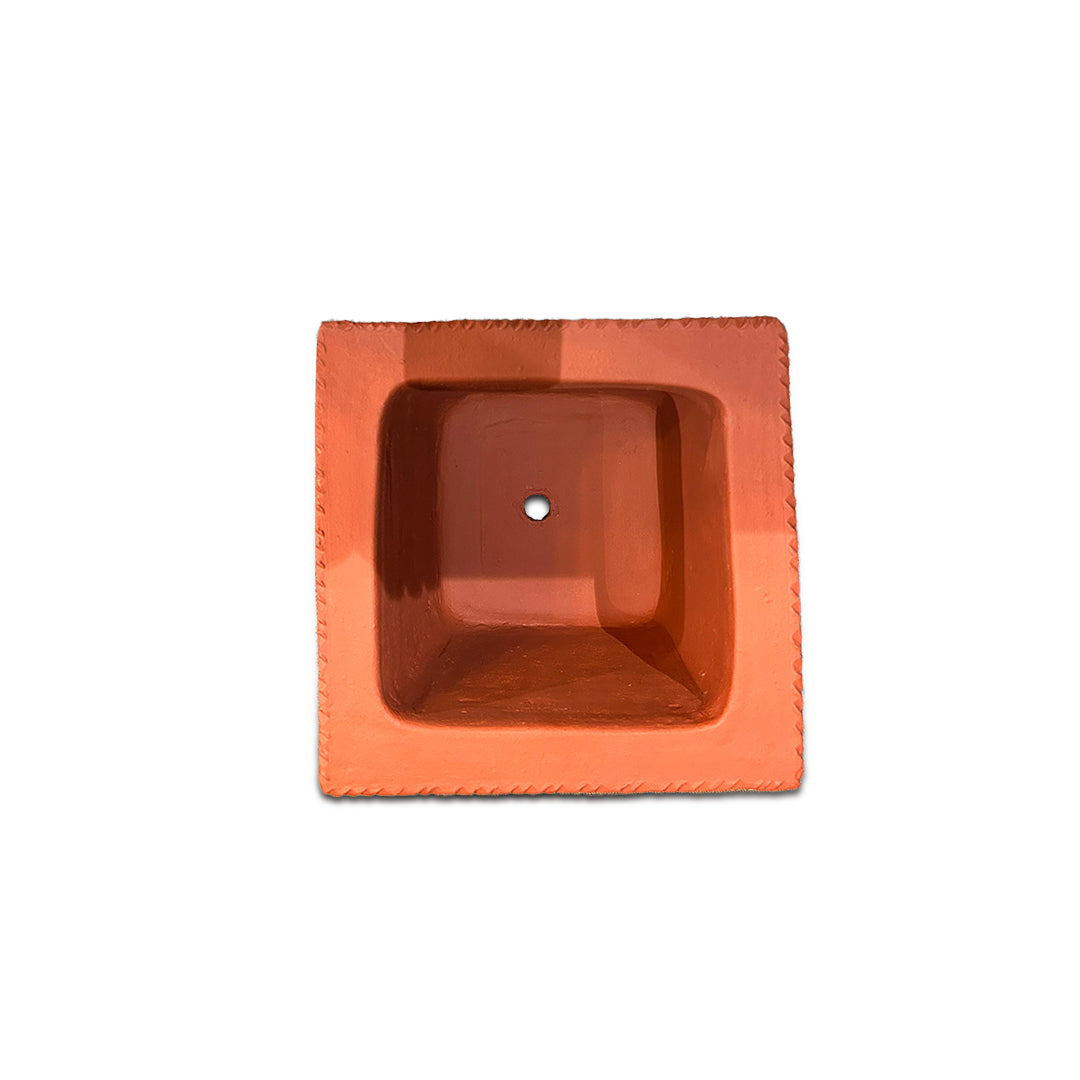 Thulasi Vrindavan |Tulasi pot|Tulsi Vrindavan Hand Made With Terracotta (Wide Mouth)