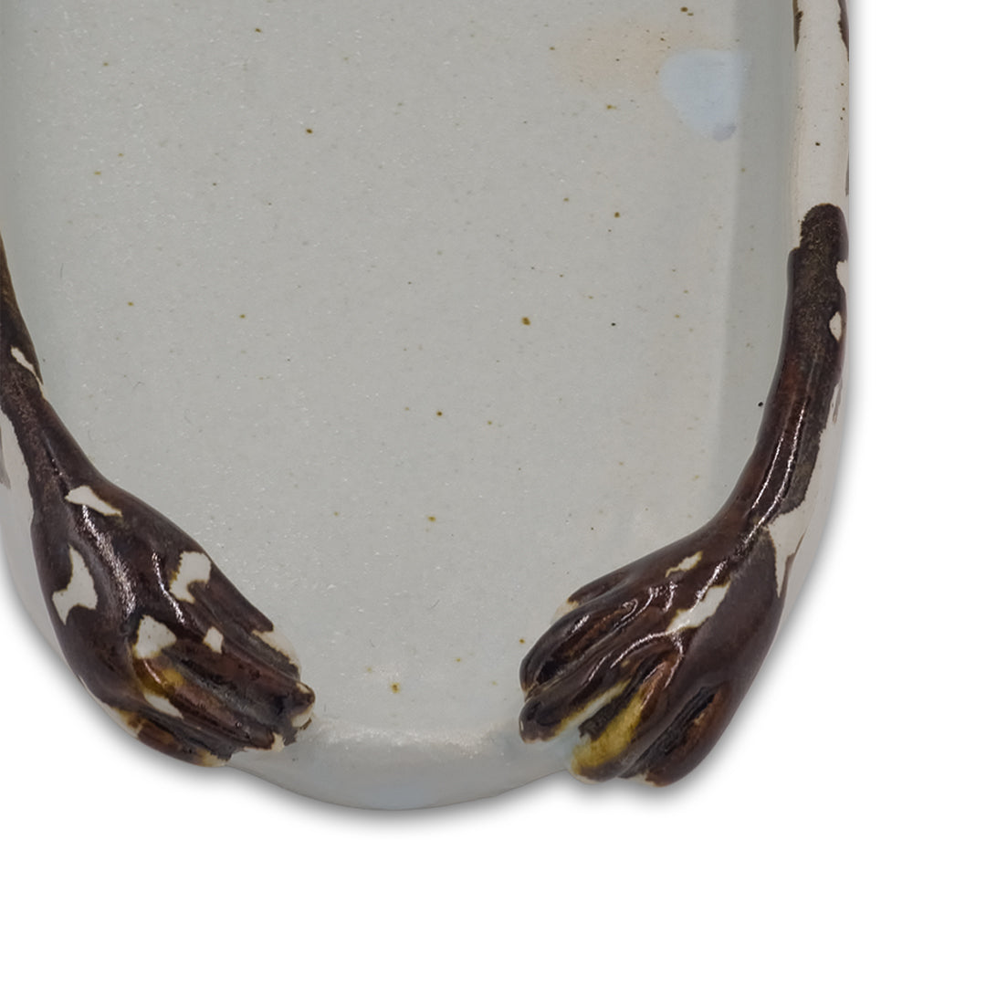 Clay Accent Oval platter/Serving Tray/Ceramic Tray