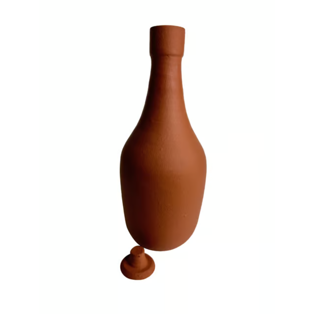 Earthen Clay Water Bottle