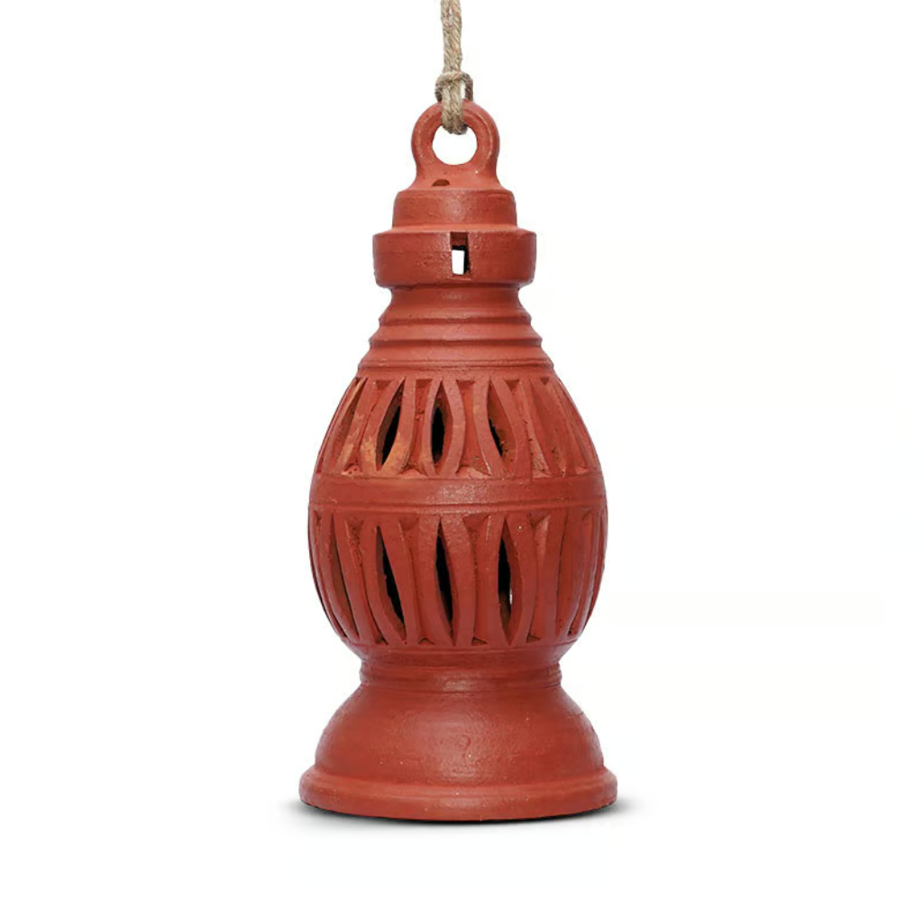 Hanging Terracotta Decorative Lamp | Clay Lamp