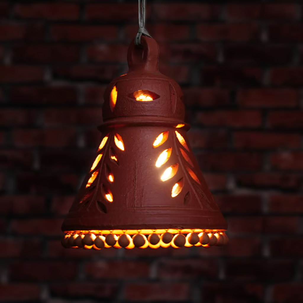 Decorative Clay Lamp