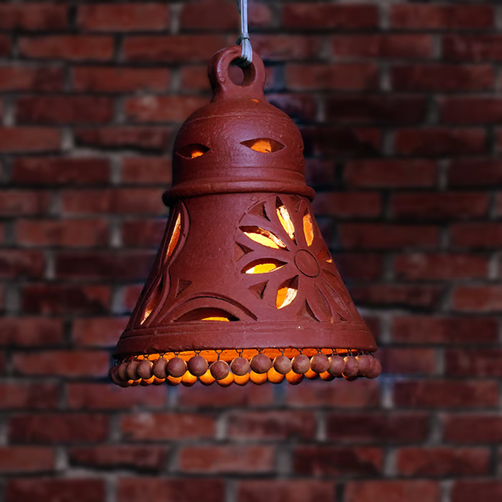 Decorative Clay Lamp