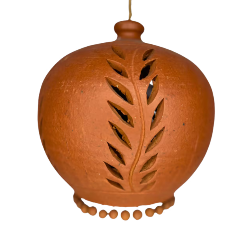 Round Decorative Lamp / Clay Lamp