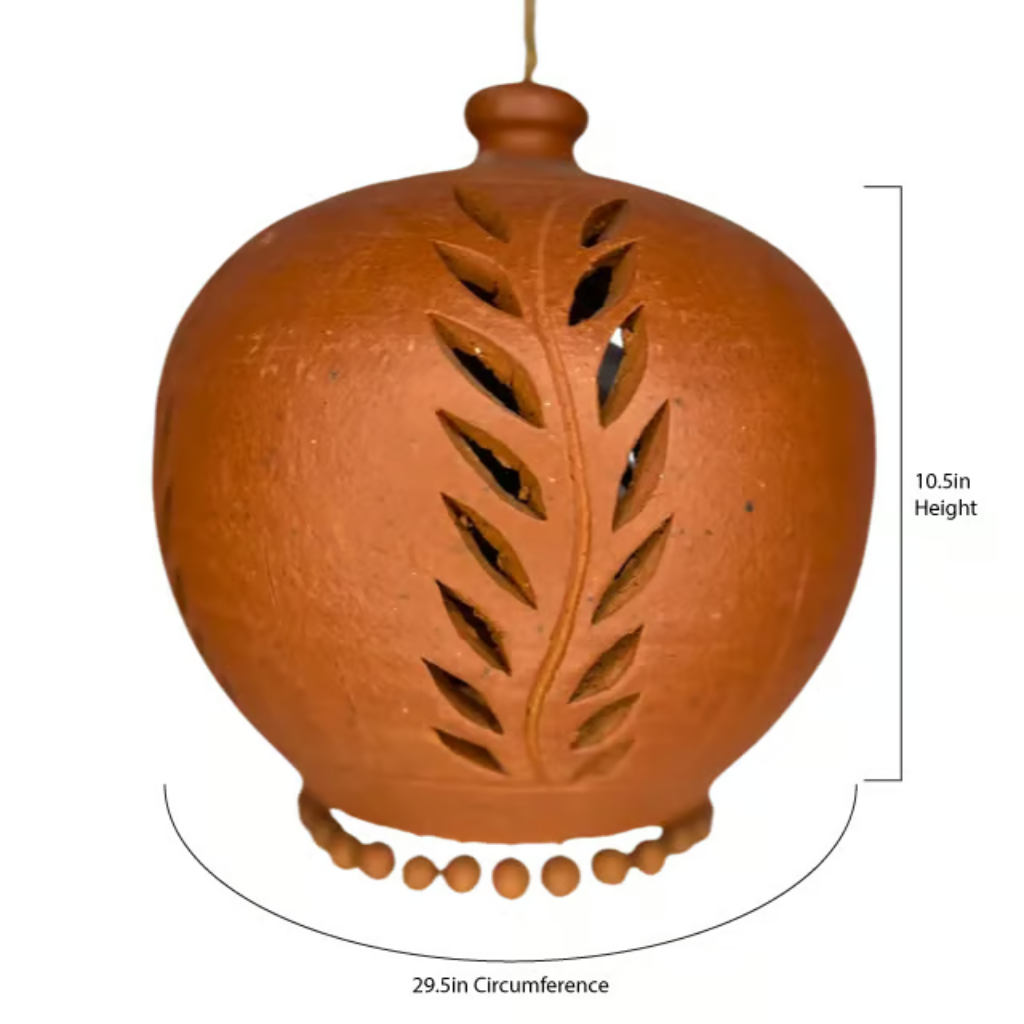 Round Decorative Lamp / Clay Lamp