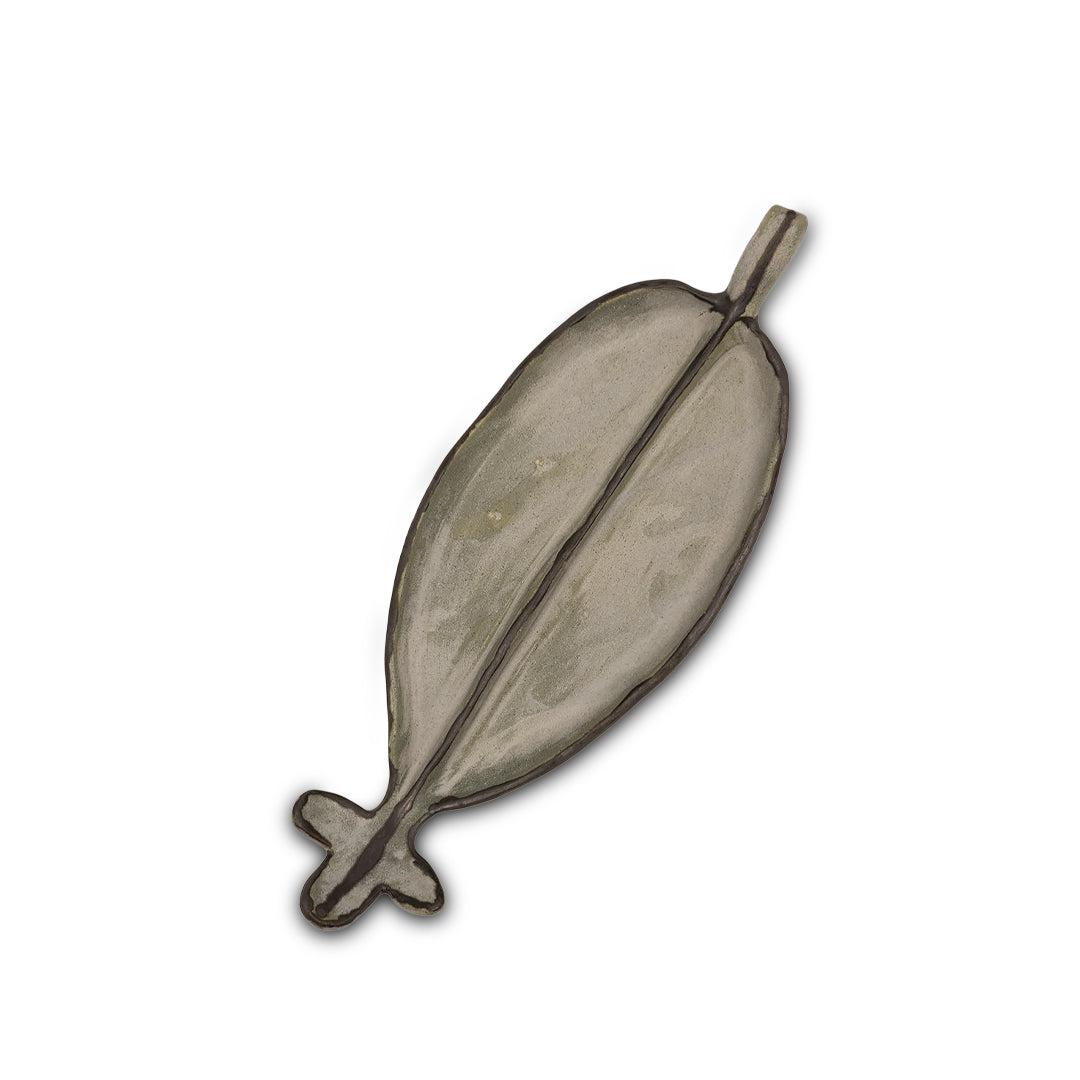 Rustic Leaf Serving Tray/Ceramic Tray/Serving Tray