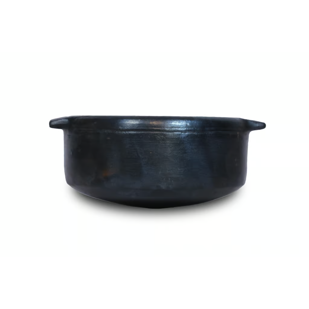 Designer Black Fish Curry Clay Pot / Terracotta Curry Pot Without Lid