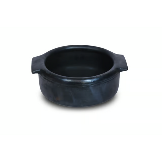 Designer Black Fish Curry Clay Pot / Terracotta Curry Pot Without Lid