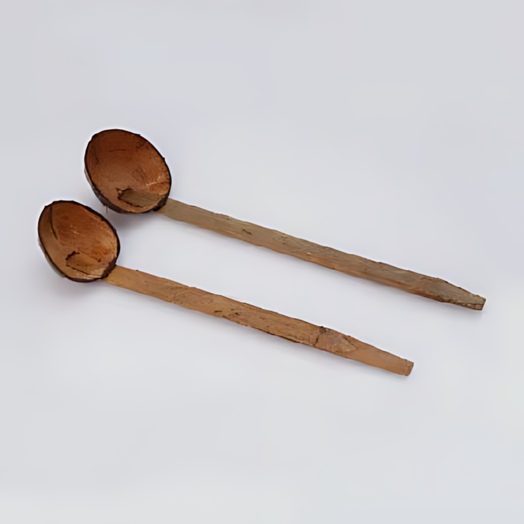 Coconut Ladle ( Set of Two) Unpolished