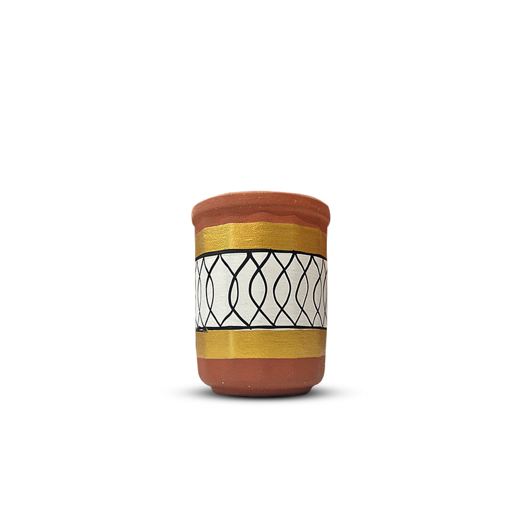 Hand-Painted Water Glass
