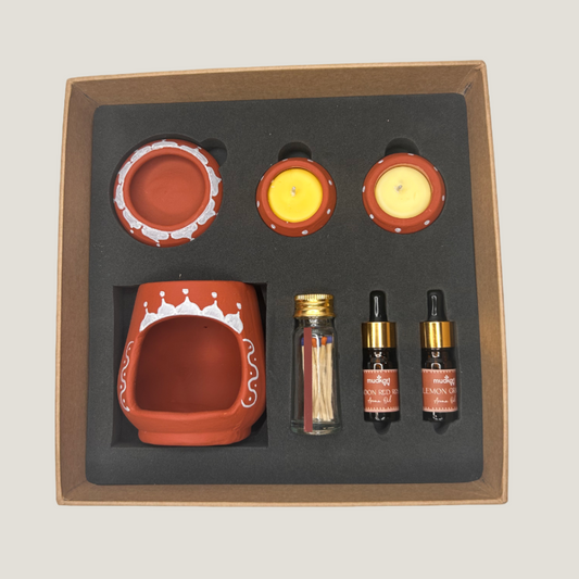 Tea light candle diffuser set - Gift Box