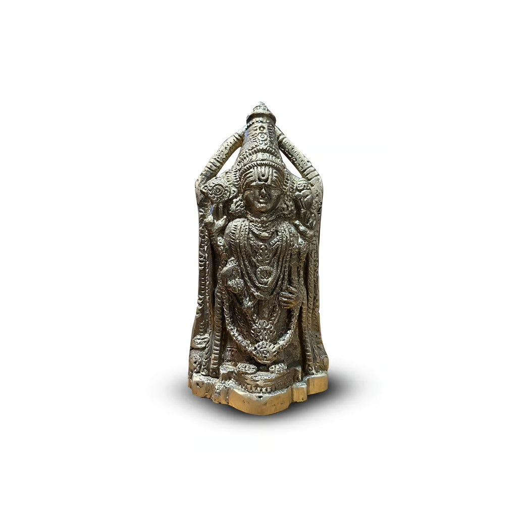 Elegant Lord Tirupati Bronze Handcrafted Idol