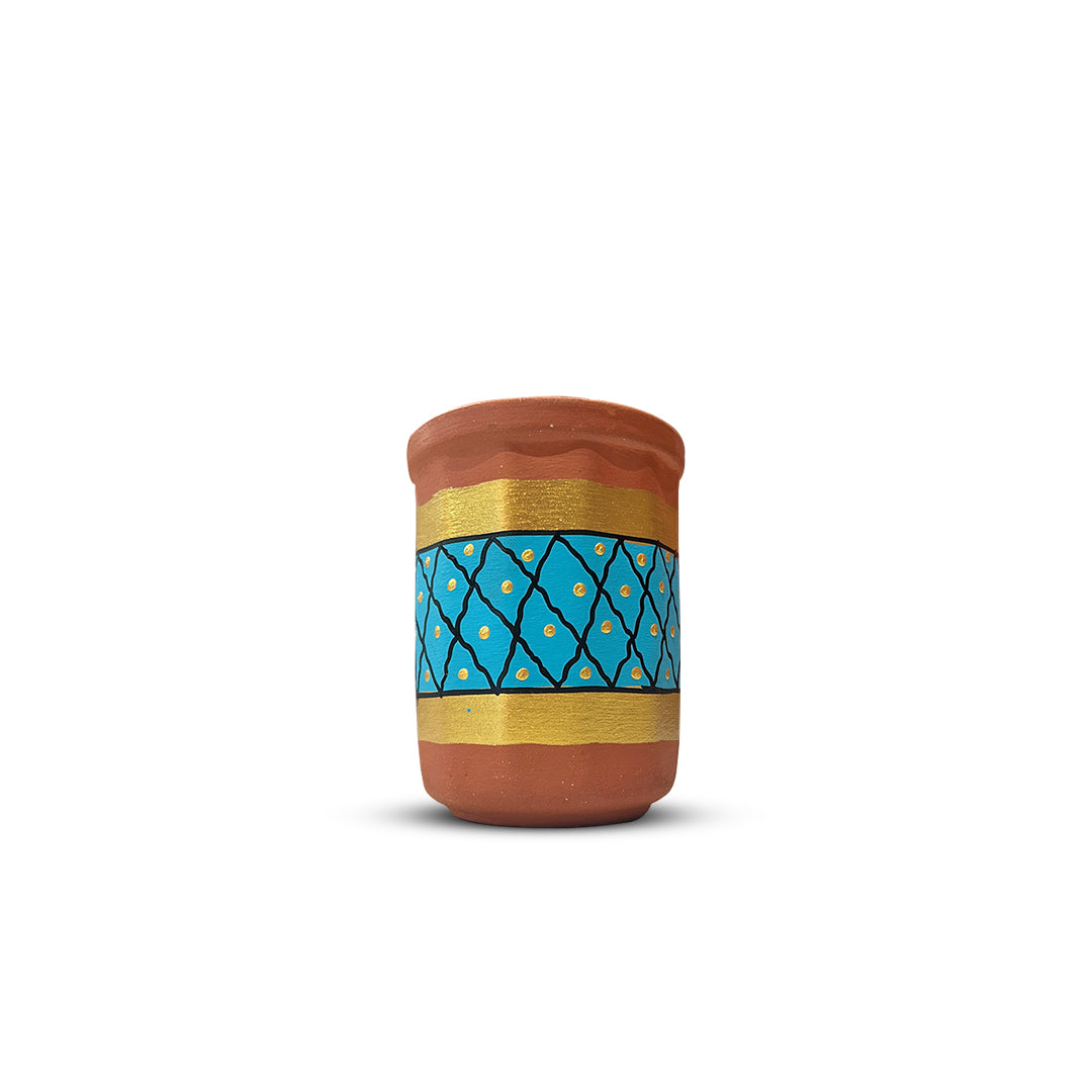 Hand-Painted Water Glass