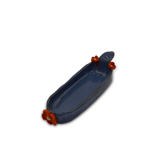 Blue Blossom Serving Tray/Ceramic Tray/Serving Tray