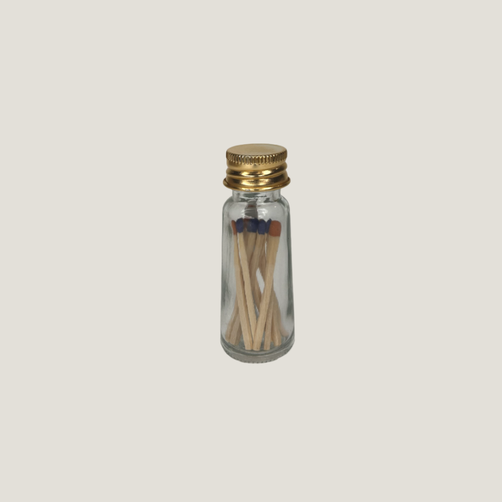 Modern Match Glass Bottle - Match Sticks