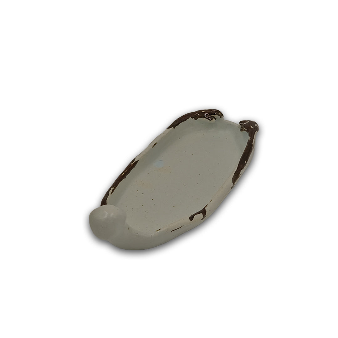 Clay Accent Oval platter/Serving Tray/Ceramic Tray