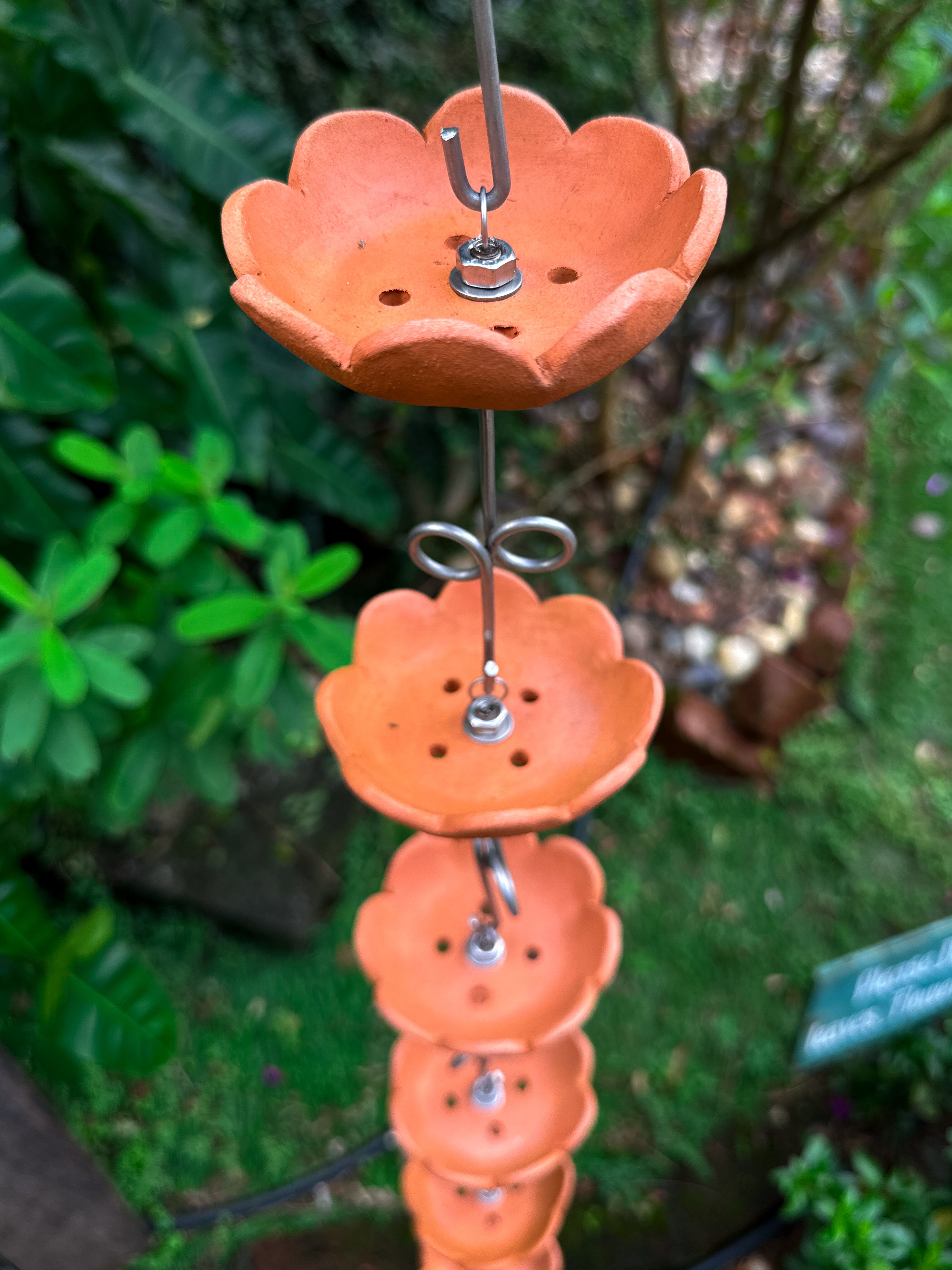 Mazha Thooku /Handmade Terracotta Rainwater Chain
