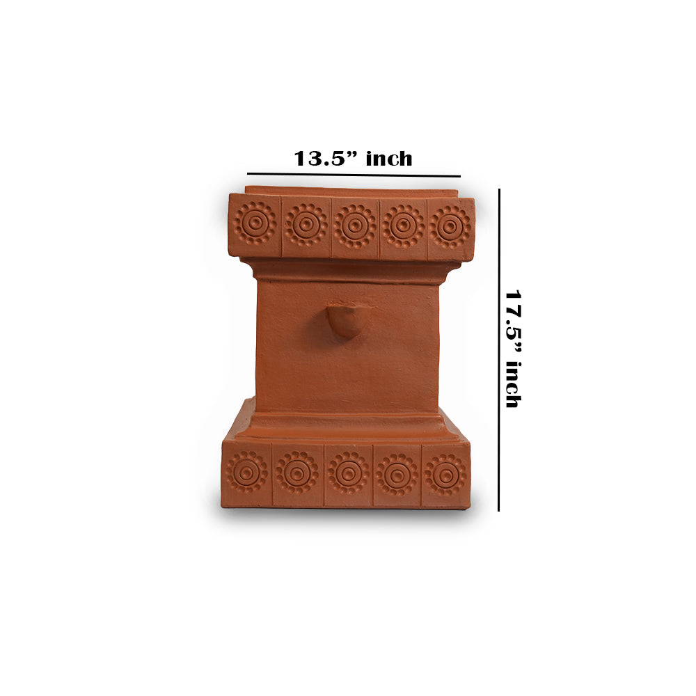 EXTRA LARGE Thulasi Vrindavan |Tulasi pot|Tulsi Vrindavan Hand Made With Terracotta