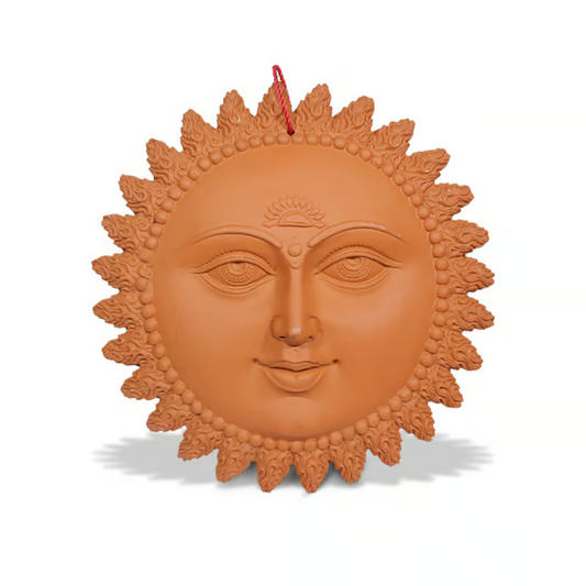 Terracotta Home Vaastu Sun Surya Wall Hanging| Clay Wall Hanging