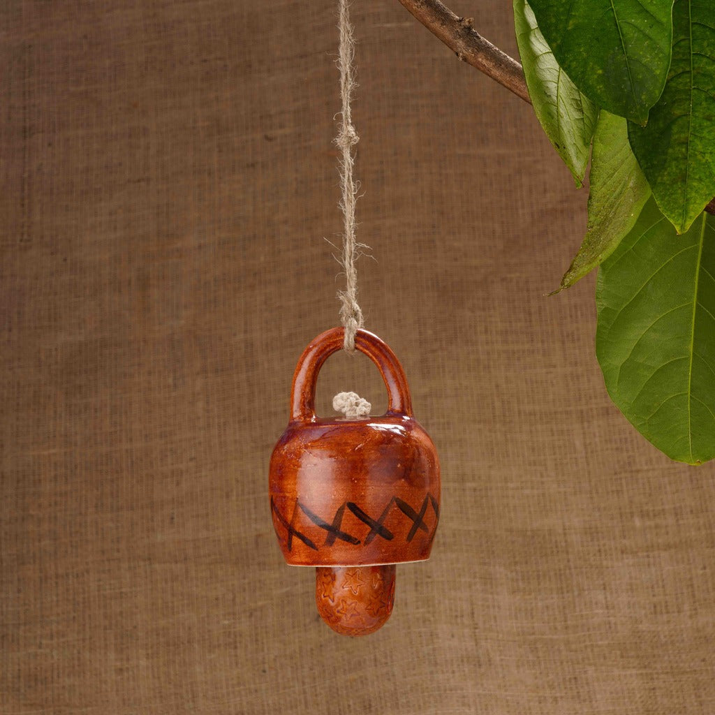 Brown Ceramic Bell