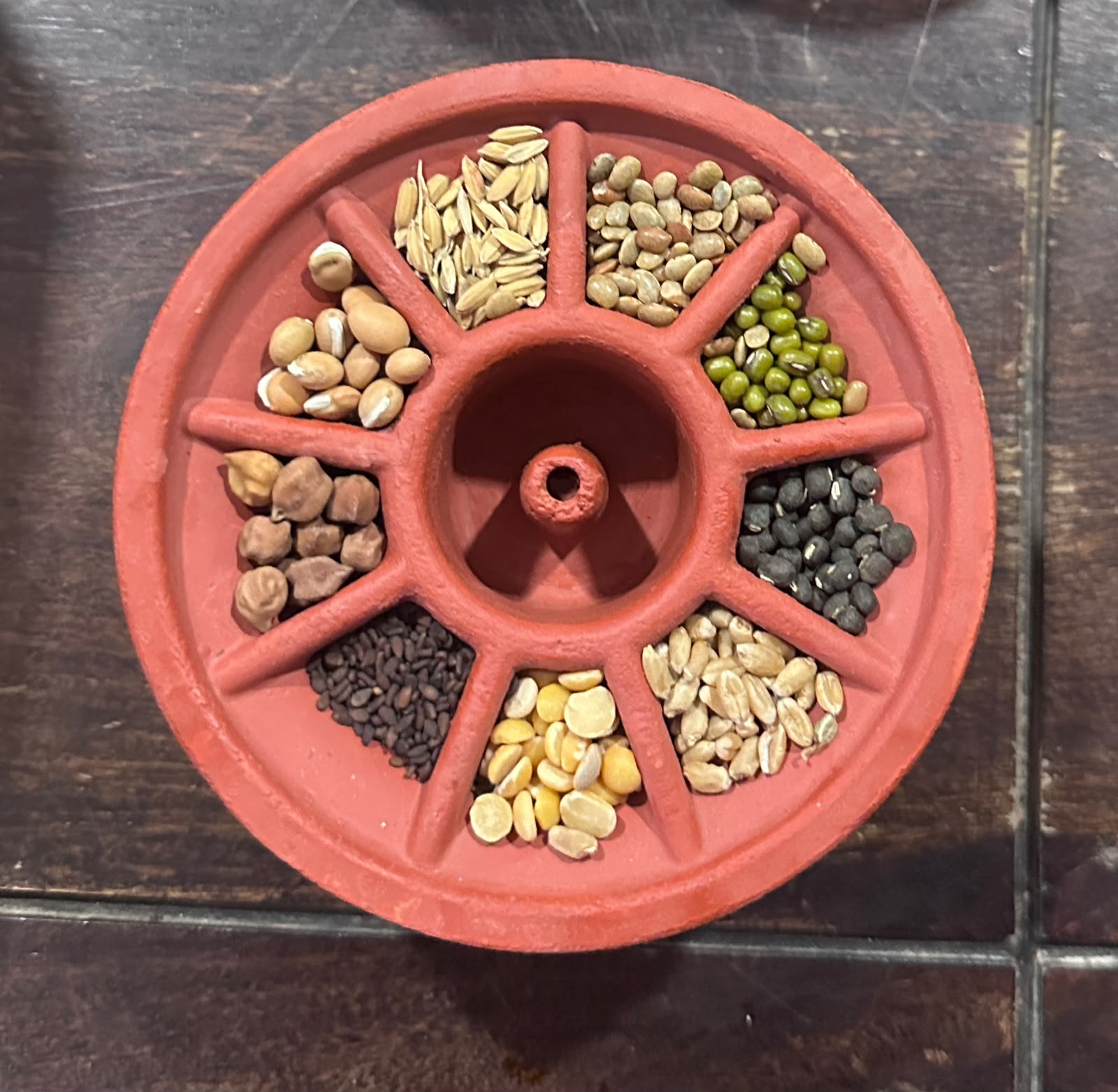 Navadhanya Lamp – Handmade Terracotta Diya
