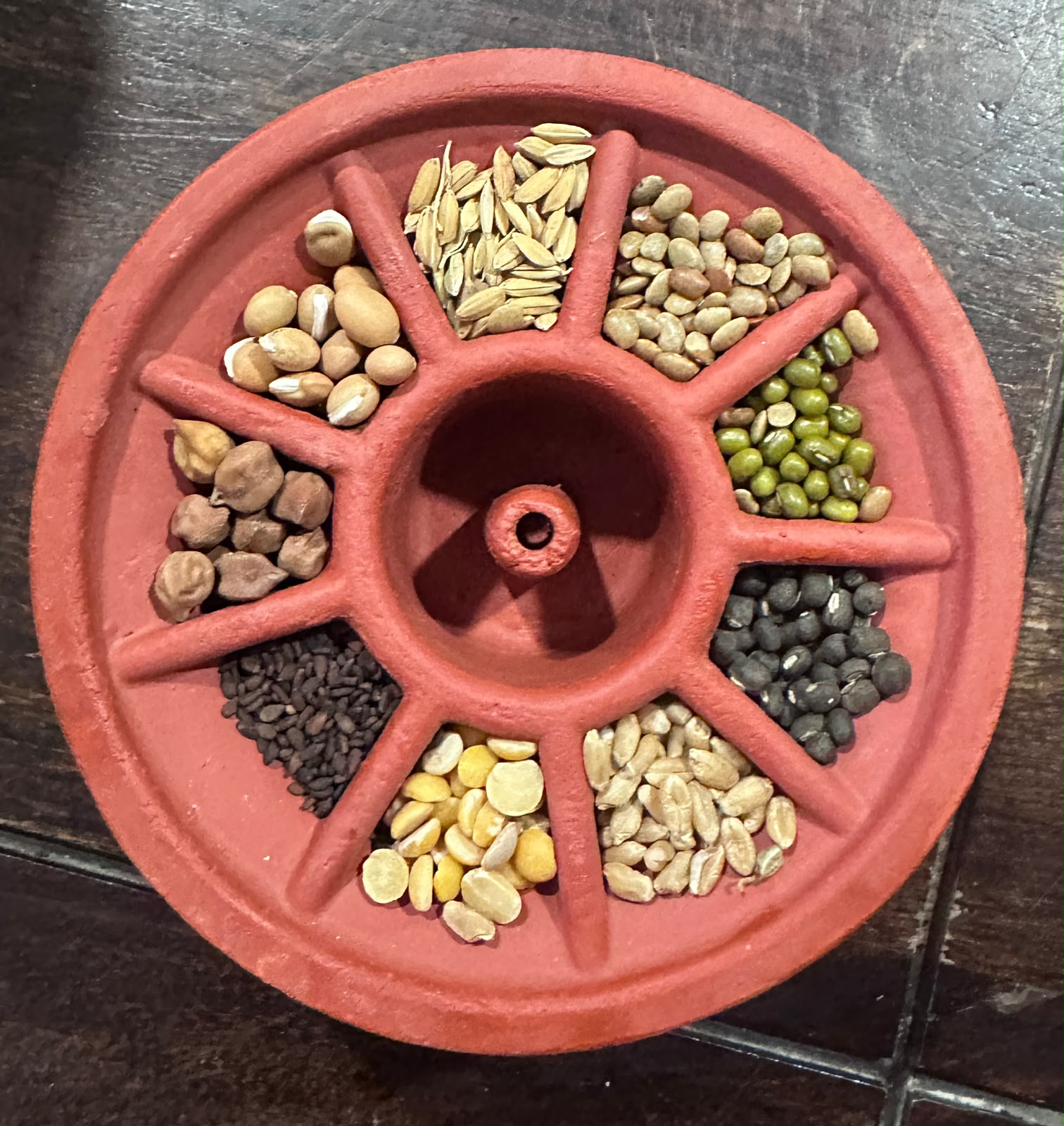 Navadhanya Lamp – Handmade Terracotta Diya