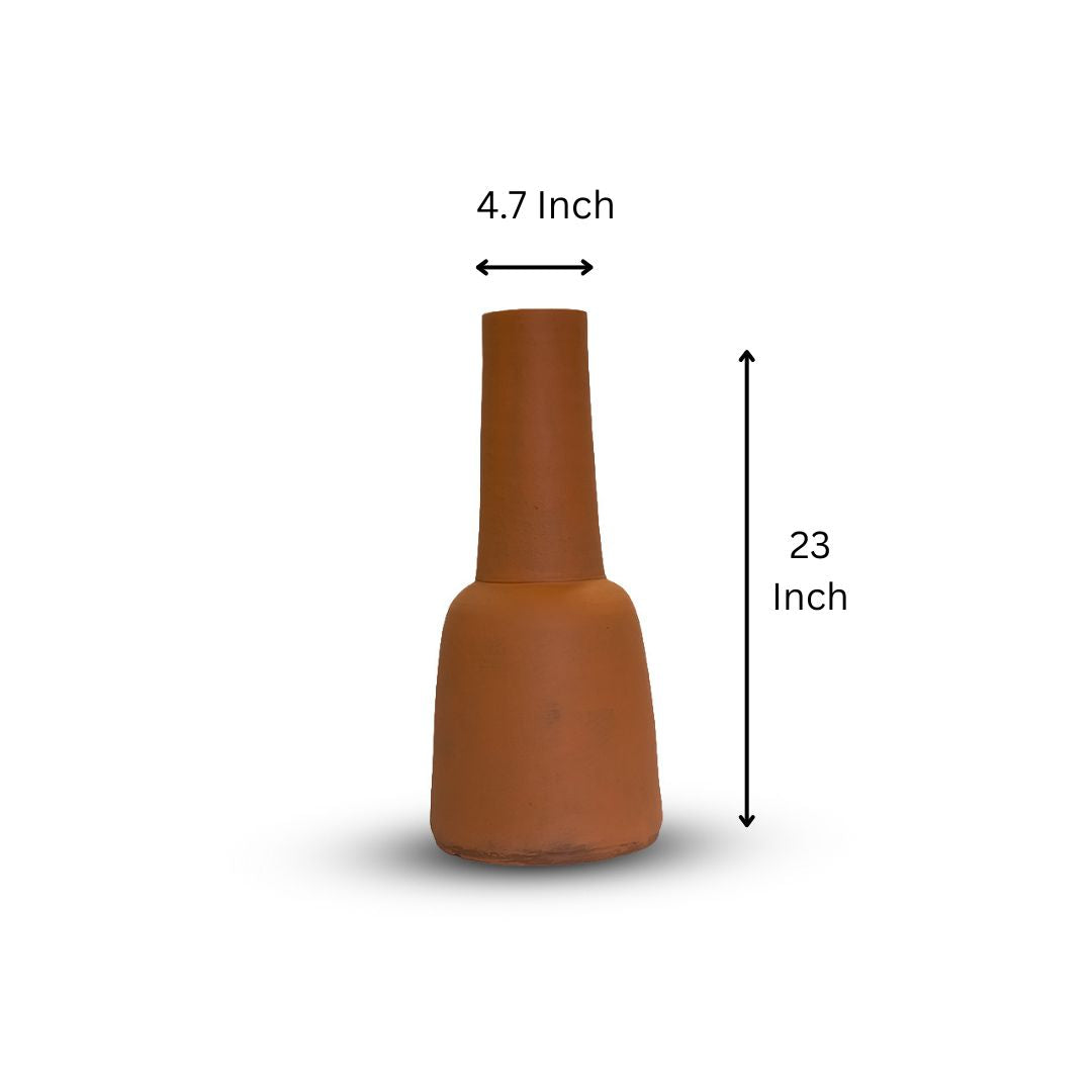 Minimalist Tall Terracotta Vase - Flower Vase