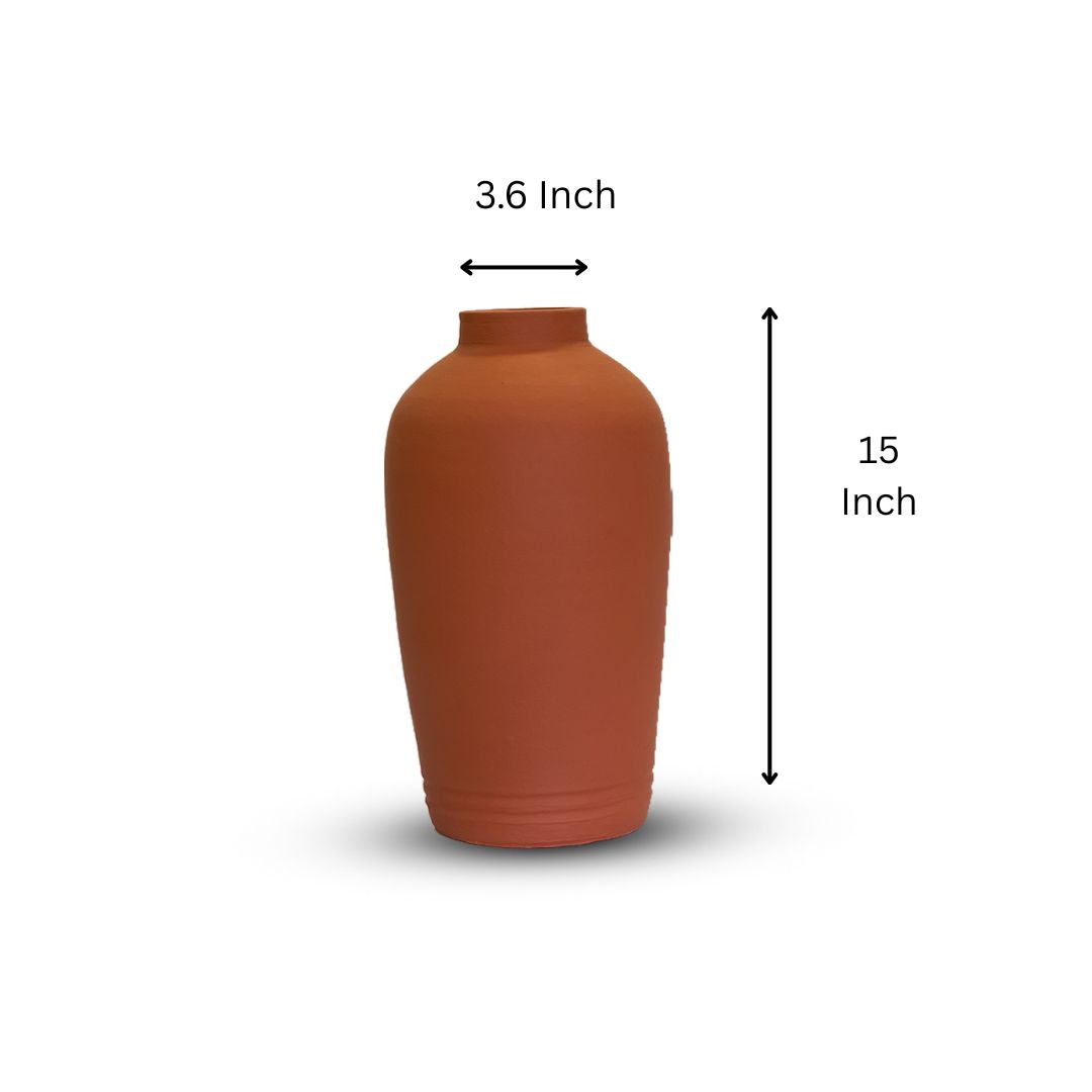 Minimalist Terracotta Storage Vase – Flower Vase
