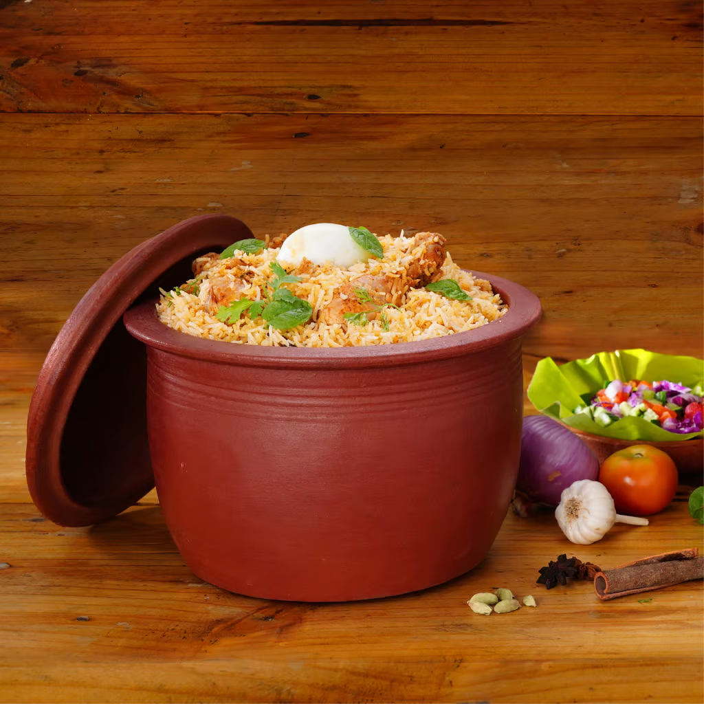 Biriyani Clay Pot with Lid