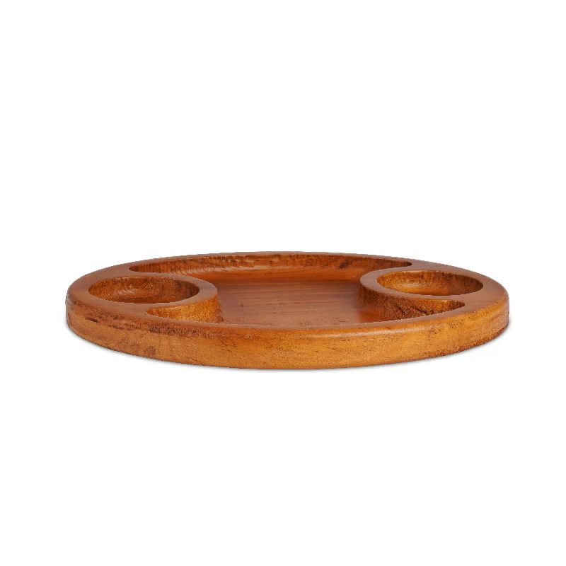 Wooden 3D cut Serving Tray