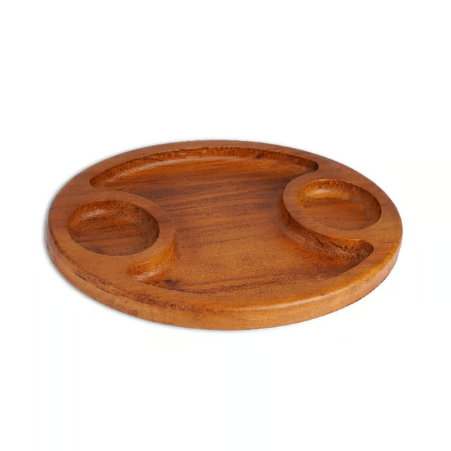 Wooden 3D cut Serving Tray